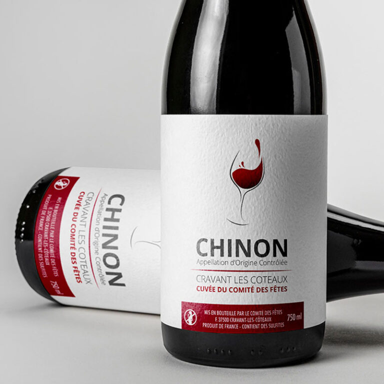 Création du logo et des etiquettes pour le comité de vin de Chinon